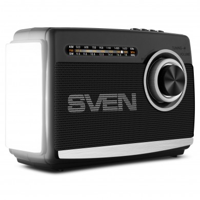 Boxa portabila SVEN SRP-155 Black / 3W / Bluetooth / FM/AM/SW Radio / USB / microSD