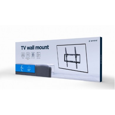 Suport TV de perete (inclinabil) 32&rdquo;-55&rdquo; Gembird &rdquo;WM-55T-03&rdquo;, Black