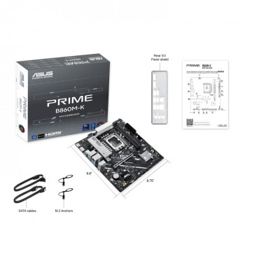 Placa de baza ASUS PRIME B860M-K/ 1851/ B860/ DDR5/ mATX