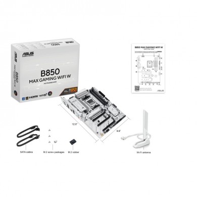 Placa de baza ASUS B850 MAX GAMING WIFI W/ AM5 / B850 / DDR5 / ATX
