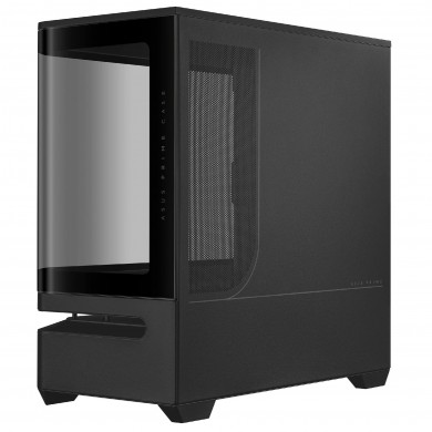 Carcasa ASUS Prime AP202 ARGB Tempered Glass/ noPSU / 3x MR120 ARGB fans/ mATX / Black