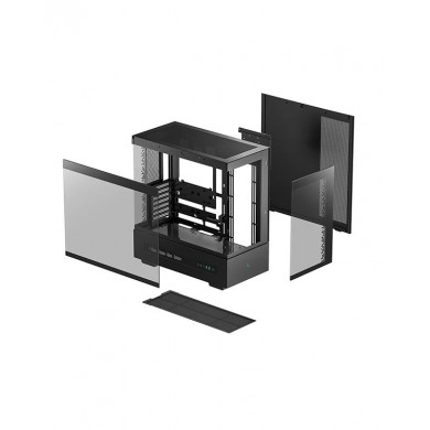 Carcasa DEEPCOOL CH690 DIGITAL / w/oPSU / Side-Window / Digital screen / ATX / Black
