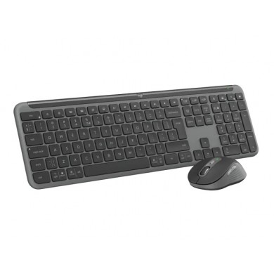 Tastatura si Mouse Wireless Logitech Signature Slim MK950, Graphite