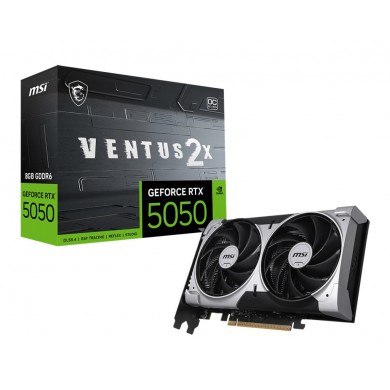 Placa video MSI GeForce RTX 5050 8G VENTUS 2X OC/ 8GB / GDDR6 / 128bit Placa video MSI GeForce RTX 5050 8G VENTUS 2X OC/ 8GB / GDDR6 / 128bit