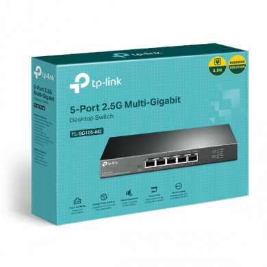 Switch TP-LINK TL-SG105-M2 / 5 port / Gigabit / RJ45 / steel case