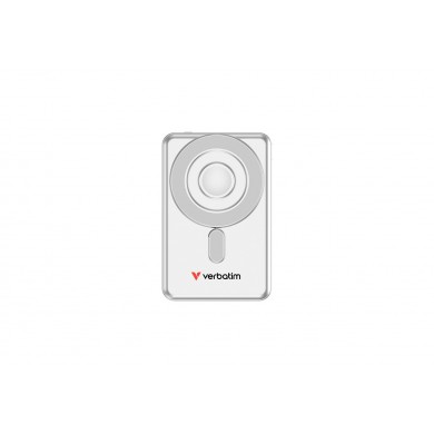 PowerBank extern magnetic cu fir si fara fir Verbatim Charge 'n' Go Two / 5000 mAh/ Silver