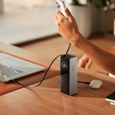 EcoFlow Rapid Power Bank (25000mAH, 170W, 100W Built-In and retractable cables)