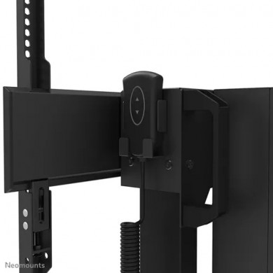 Suport TV motorizat de podea, rezistent, cu roti, pentru 55-100&rdquo; Neomounts FL55-875BL1