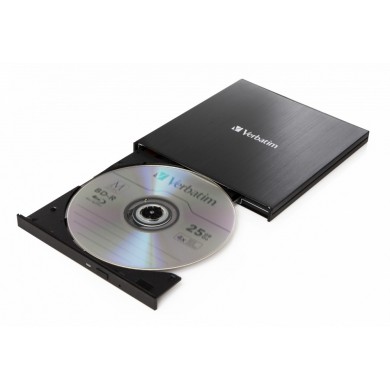 External Slimline Blu-Ray Writer with USB3.2 VERBATIM