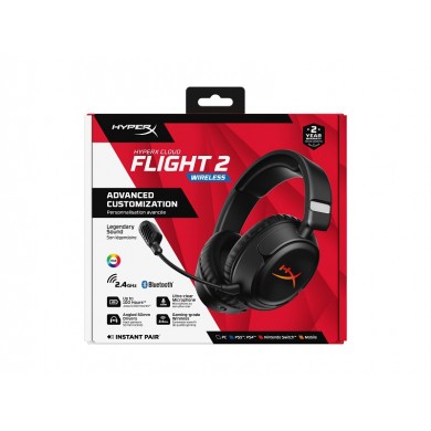 Casti Wireless Gaming HyperX Cloud Flight 2, black, [B5VC4AA]