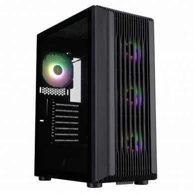 Carcasa 1STPLAYER H6 / w/oPSU / Side-Window / 4 x F7 / ATX / White