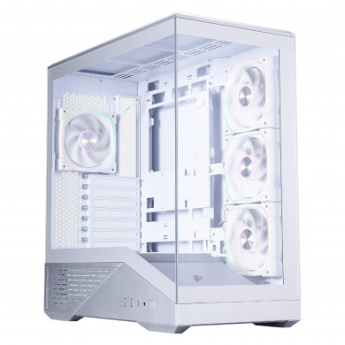 Carcasa 1STPLAYER GM7 / w/oPSU / Side-Window / 3x120mm / ATX / Silver