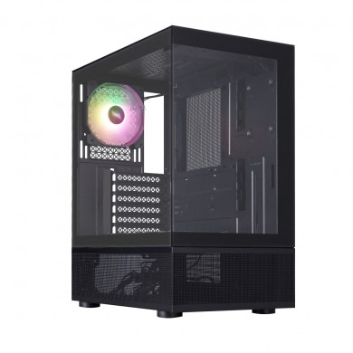 Carcasa 1STPLAYER Mi7-A / no PSU / Side-Window / 3x120mm / ATX / Black