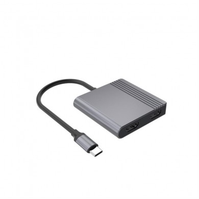 Adaptor Multi-port Gembird A-CM-COMBO3-04/ USB-C/ USB3.2Gen1/ 1xUSB-C/ 2xHDMI