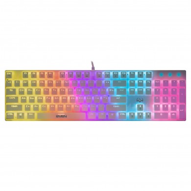 Tastatura Gaming Mecanica SVEN KB-G9200 RGB / USB / 1.8m / White Tastatura Gaming Mecanica SVEN KB-G9200 RGB / USB / 1.8m / White