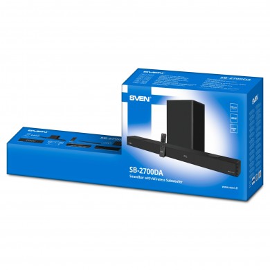 Soundbar cu subwoofer wireless SVEN SB-2700DA / 450W RMS / Bluetooth