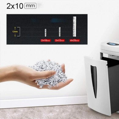 Shredder Qsmile C-838/ P-4/ 8 sheets 220 mm/ White