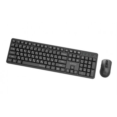 Tastatura si Mouse Wireless Gembird KBS-WMS-01-CYRL, Black