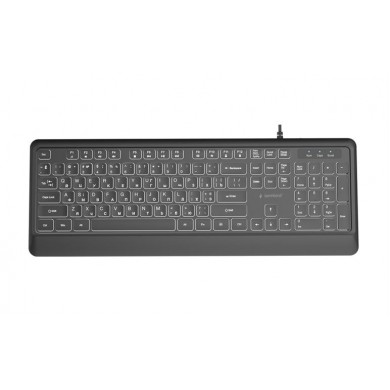 Tastatura subtire Gembird KB-UML-04-CYRL/ USB A+C/ Black