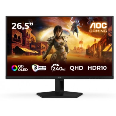 26.5&rdquo; Monitor Gaming AOC Q27G4SDR/ QHD/ QD OLED/ 240Hz