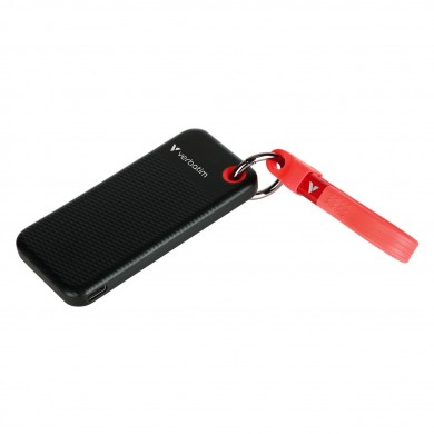 M.2 SSD External Verbatim Pocket / 256GB / USB 3.2 Gen 2 / Black/Red