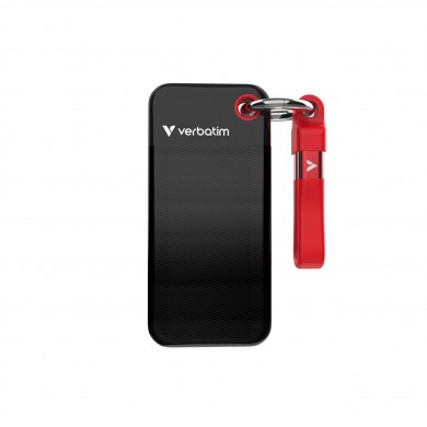M.2 SSD External Verbatim Pocket / 256GB / USB 3.2 Gen 2 / Black/Red