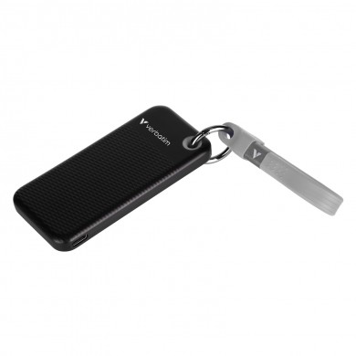 M.2 SSD Extern Verbatim Pocket / 512GB  / USB 3.2 Gen 2 / Black/Grey