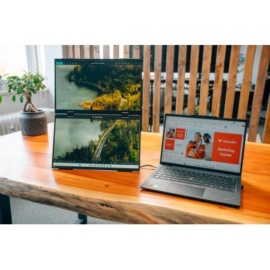 15.6&rdquo; Monitor Dual Portabil VERBATIM DUAL / 2xFHD/ 4ms / Black