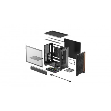 Carcasa DEEPCOOL CL600 / w/oPSU / Side panel / 2x120mm / ATX