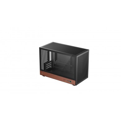 Carcasa DEEPCOOL CH260 WOOD / w/oPSU / Side-Window / mATX