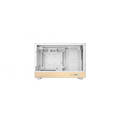 Carcasa DEEPCOOL CH260 WOOD WH / w/oPSU / Side-Window / mATX