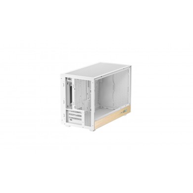 Carcasa DEEPCOOL CH260 WOOD WH / w/oPSU / Side-Window / mATX