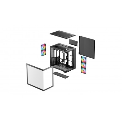 Carcasa DEEPCOOL CG590U 5F / w/oPSU / 5x120mm / ATX