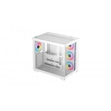 Carcasa DEEPCOOL CG530 4F WH / w/oPSU / Side panel / 4x A-RGB 120mm / ATX