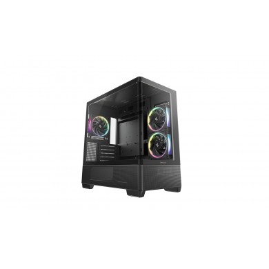 Carcasa DEEPCOOL CG380U 3F / w/oPSU / Side panel / 3x 120mm / ATX