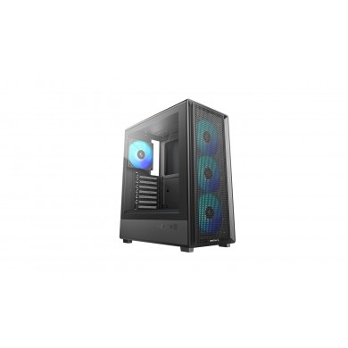 Carcasa DEEPCOOL CC550 4F / w/oPSU / Side panel / 4x120mm / ATX / Black