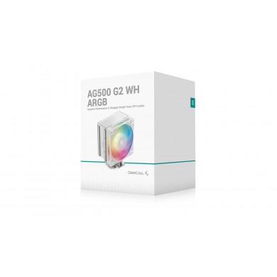Sisteme de racire cu aer DEEPCOOL AG500 G2 WH ARGB/ Universal / 240W / 500~2200rpm, <30.93 dB(A)/ 68.85 CFM