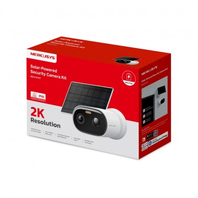 Camera inteligenta cu baterie si panou solarMERCUSYS MC410 KIT, White