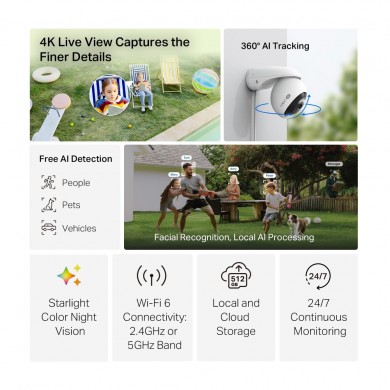 Camera de supraveghere pentru exterior TP-LINK Tapo C560WS, White