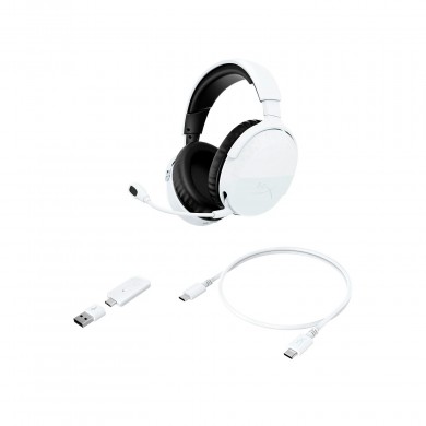 Casti Gaming Wireless HyperX Cloud Stinger 3, White, [BS1T9AA]