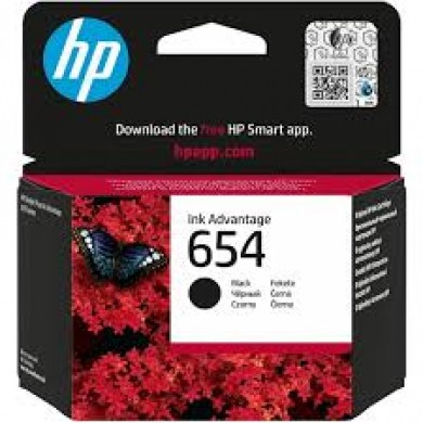 HP 654 (7FP39UE) Black Original Ink Advantage, 400 pages, for HP HP DeskJet Ink Advantage 2976, 4300, 6575