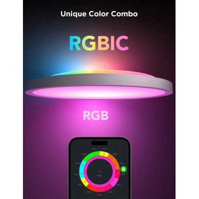 Lampa Smart de tavan GOVEE Round 12” RGBWW + RGBIC Lampa Smart de tavan GOVEE Round 12” RGBWW + RGBIC
