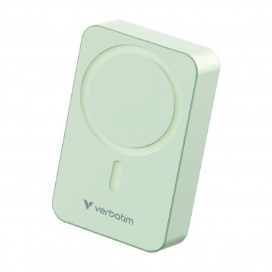 Power Bank Magnetic Wireless Verbatim Charge'n'Go Essentials / 20000 mAh / Green