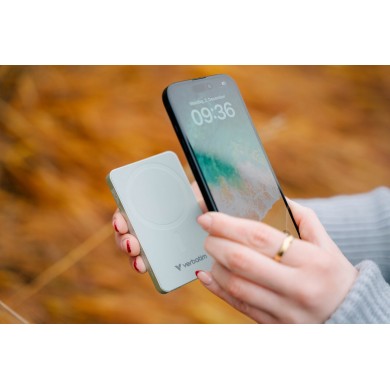 Power Bank Magnetic Wireless Verbatim Charge'n'Go Essentials / 20000 mAh / Green