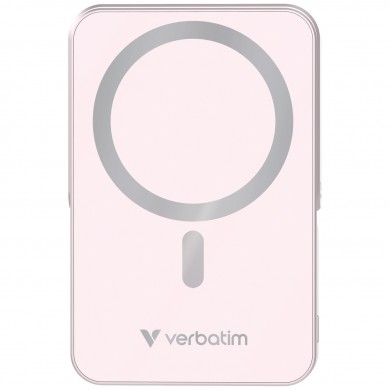Power Bank Magnetic Wireless cu suport Charge'n'Go / 10000 mAh / Pink