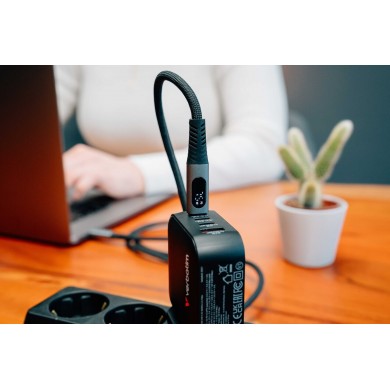 Cablu cu Display al puterii USB-C to USB-C Verbatim Sync & Charge 100W / 1.2 m