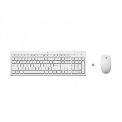 Tastatura si Mouse Wireless HP 230, White Tastatura si Mouse Wireless HP 230, White