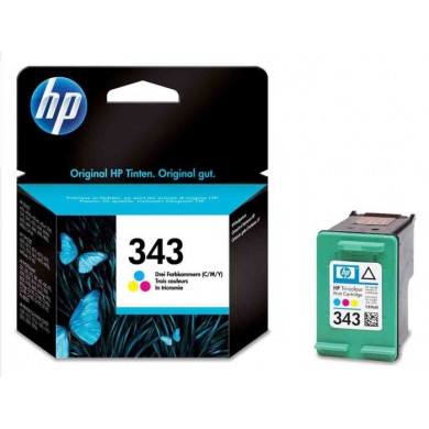 HP 343 (C8766EE) Tri-color Ink Cartridge for HP Photosmart 2575, 8050, C4180, D5160, Deskjet 6940, D4160,  330 p.
