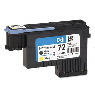 HP 72 (C9384A) matte black and yellow printhead  for HP DesignJet T1100, HP DesignJet T1120, HP DesignJeT610