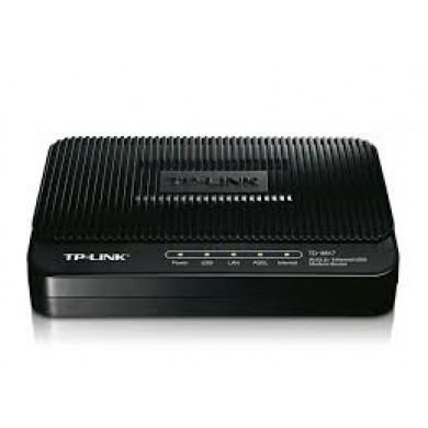 TP-LINK TD-8817, 1 ethernet port and 1 USB port ADSL2+ router with bridge and NAT router, Trendchip chipset, ADSL/ADSL2/ADSL2+, Annex A, with ADSL spliter